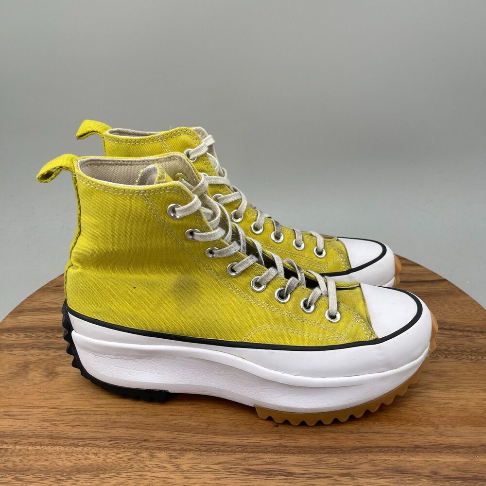 Converse Run Star Legacy CX Shoes Womens 8.5 Yellow Lift Platform Walking Casual